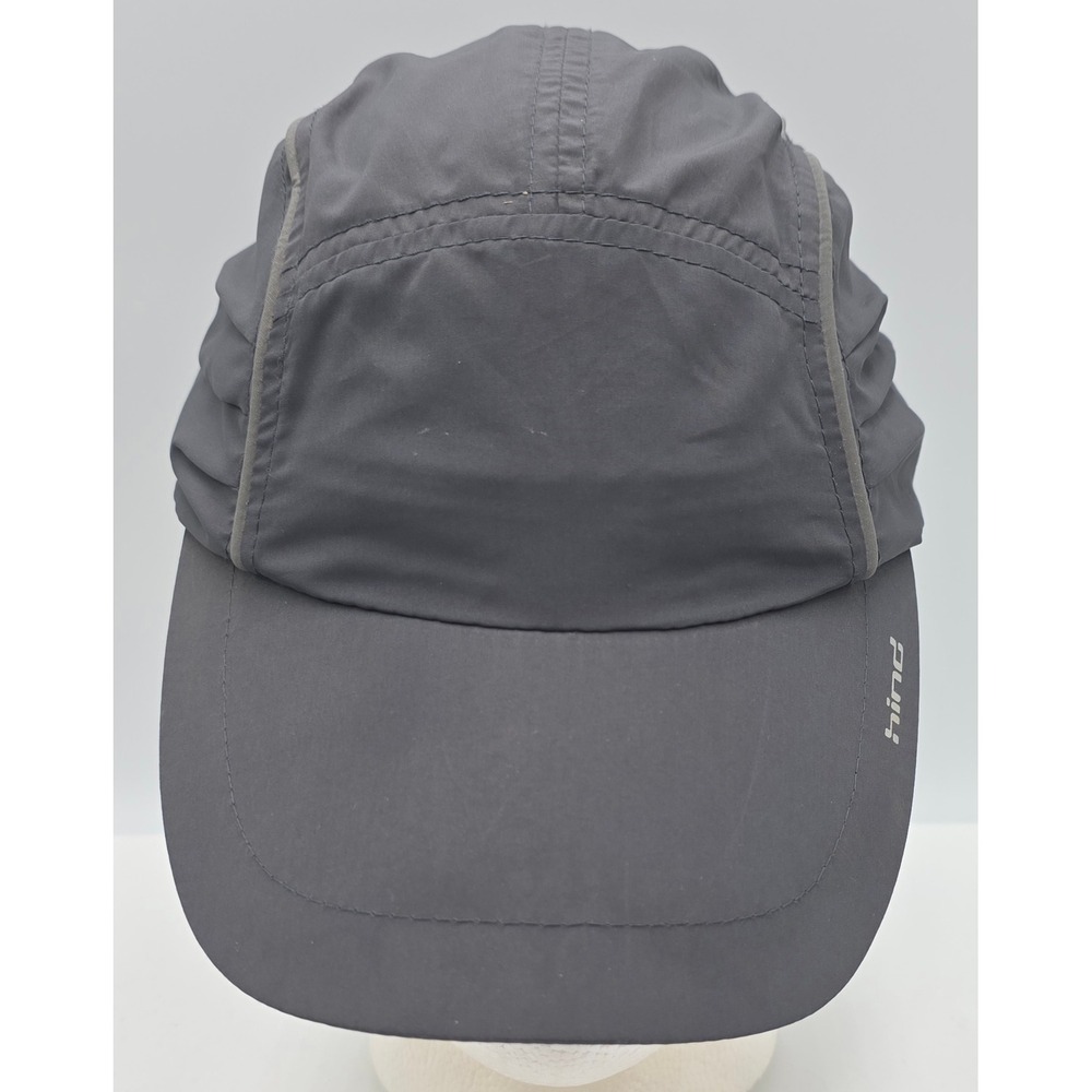 Hind Lightweight Quickdry Running Strapback Hat Unisex OSFM Gray Cap